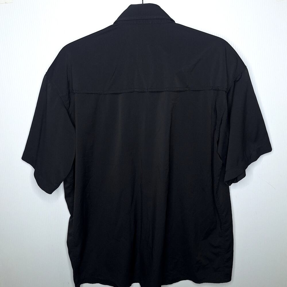 Poncho The Original Short Sleeve Shirt L Regular Fit Burnt End Outdoor Fishing - Picture 9 of 9